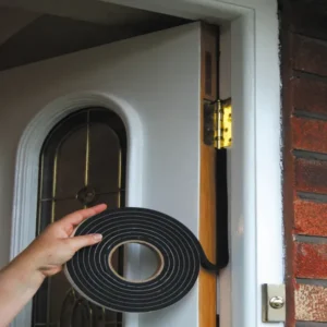 Stormguard Rubber Foam Weather Strip Black 3.5m | Dunelm