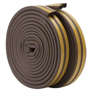 2 Roll EVA Seal Weather Strip Foam Tape D Type 10M Doors Windows