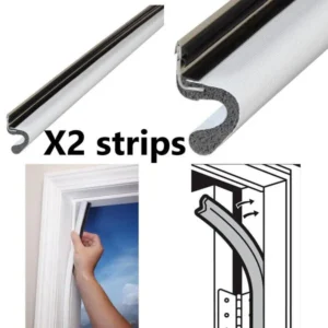 1 in x 96 in Door Seal Weather Strip Beige Vinyl-Clad Foam All-Season